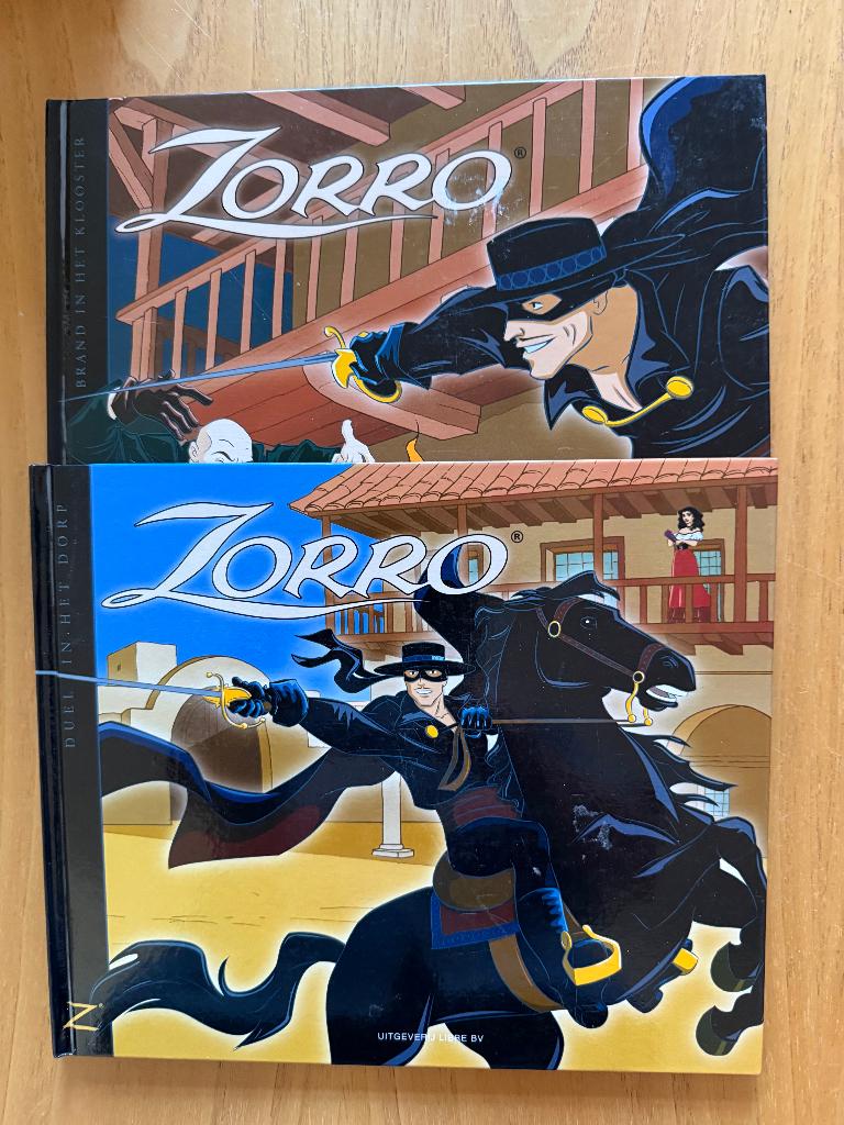 Frank van Dulmen Zorro Duel in het dorp en Brand klooster, Ophalen, Zo goed als nieuw, Fictie algemeen