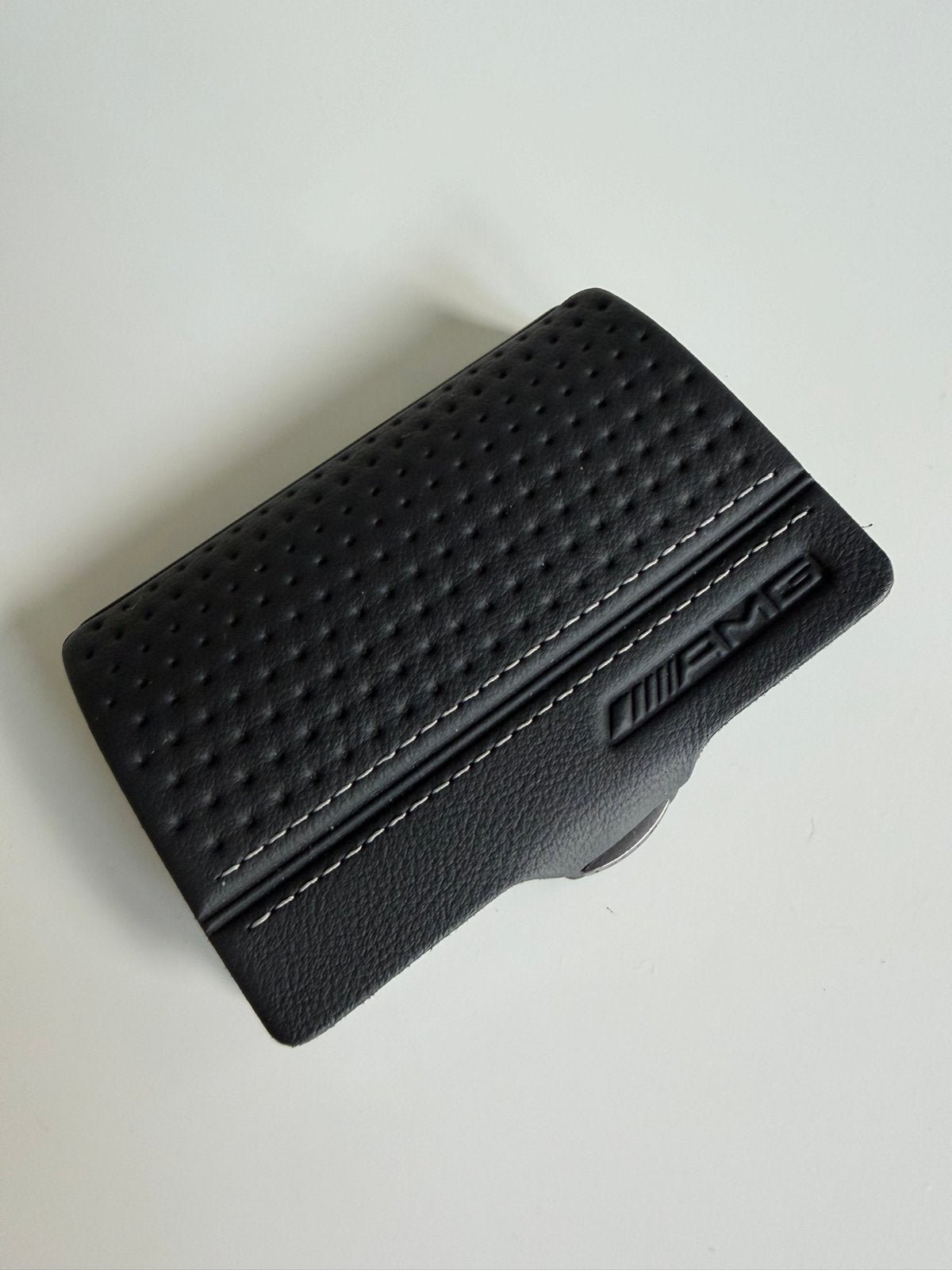 I-CLIP Portemonnee Mercedes-Benz AMG Zwart Leer, Sieraden, Tassen en Uiterlijk, Portemonnees, Zwart, Zo goed als nieuw, Leer, Ophalen