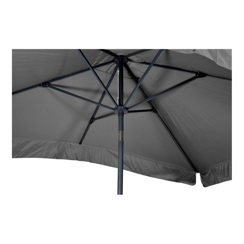 Parasol Libra rechthoek 3 x 2 meter met molen kleur grijs, Info@edvonline.nl, Inductorstraat 9b 3903 KA Veenendaal, Nieuw, 2 tot 3 meter