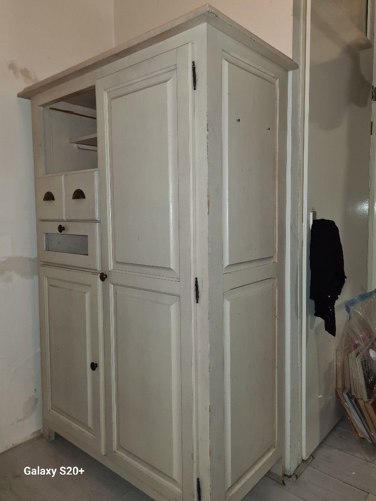 Kleding kast, Ophalen, Gebruikt, 100 tot 150 cm, Overige houtsoorten