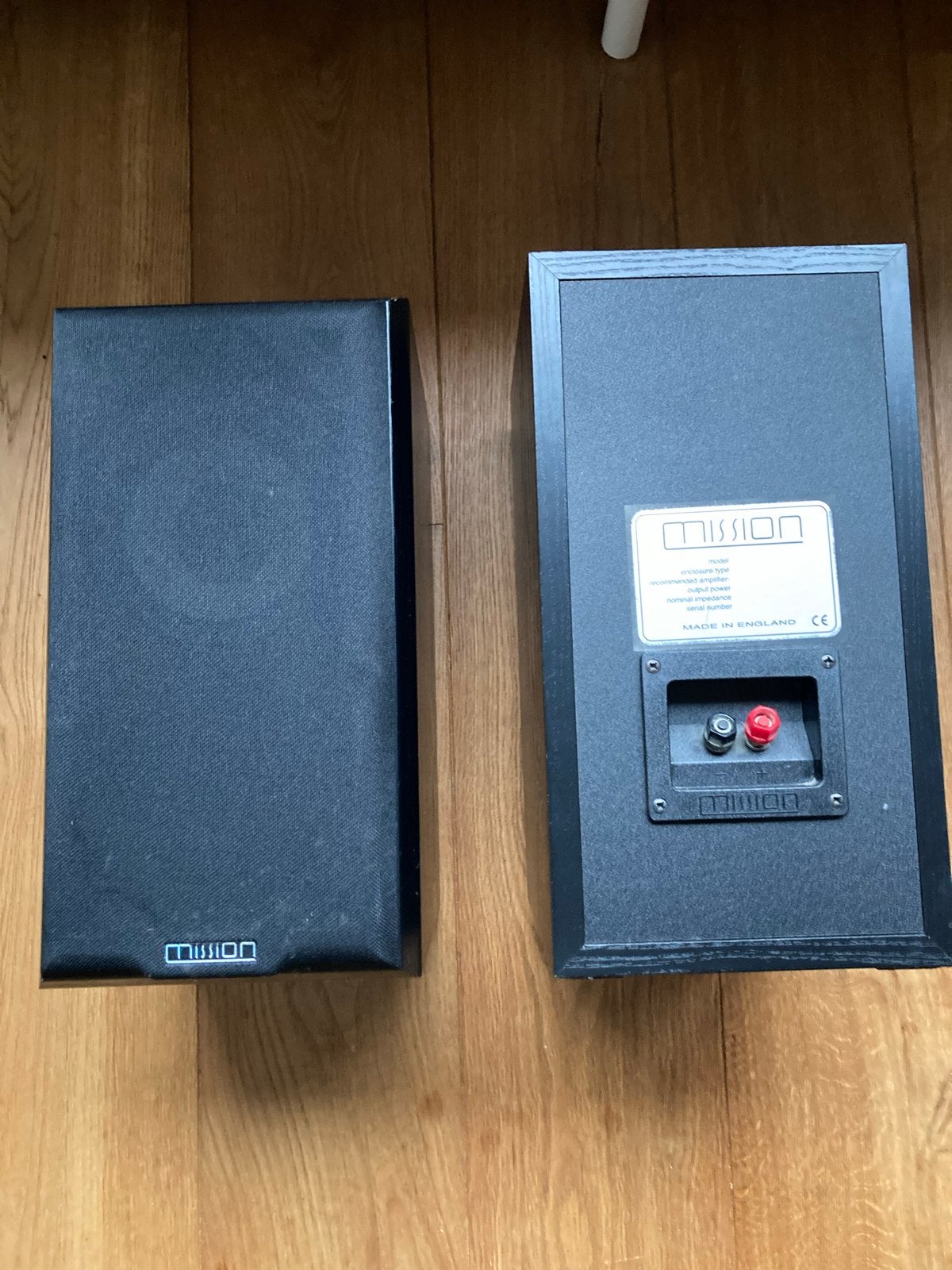 Mission speakers - Boekenplank luidsprekers, Ophalen, Gebruikt, Boekenplank luidspreker, 60 tot 120 watt