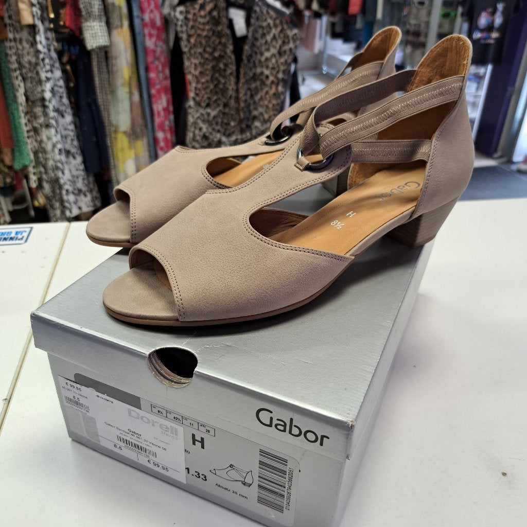 Gabor sandalen comfortabel taupekleurig maat 42,5 art 48942, ., Gabor, Nieuw, Grijs