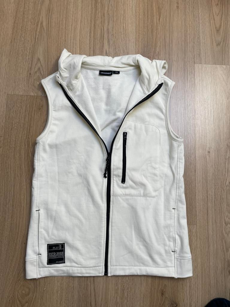 Katoenen bodywarmer met capuchon maat 170, Kinderen en Baby's, Kinderkleding | Maat 170, Ophalen of Verzenden, Zo goed als nieuw