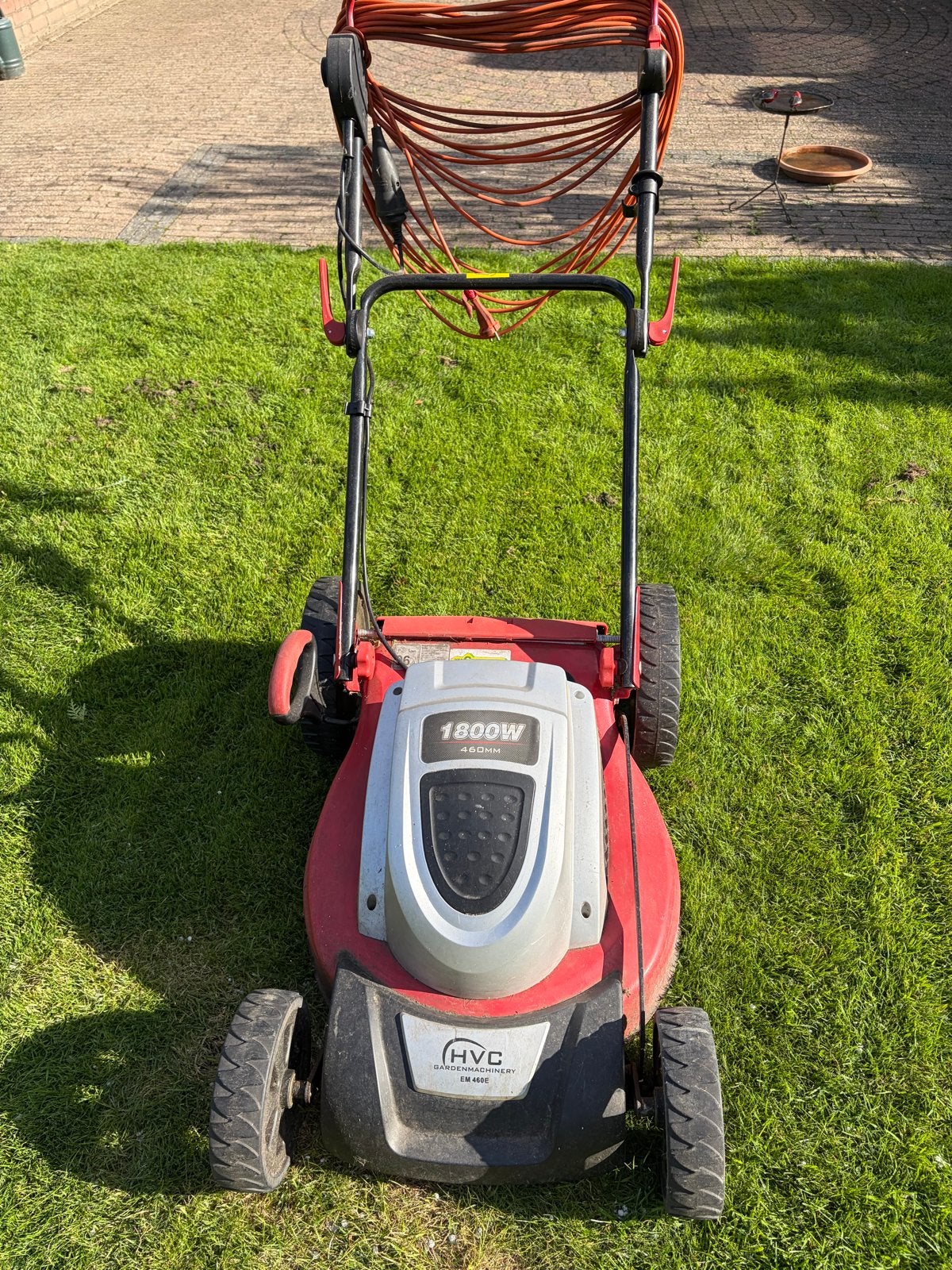 HVC Elektrische Grasmaaier 1800W - 460mm 46cm Maaibreedte, Ophalen, Cirkelmaaier, Gebruikt, Elektrische grasmaaier