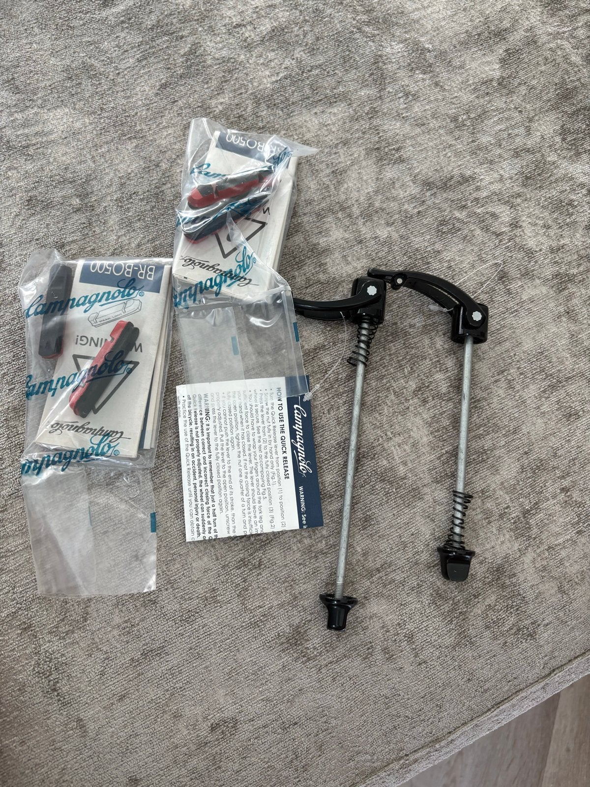 Campagnolo Bora Snelspanners & Carbon Remblokken, Remmen, Verzenden, Nieuw, Racefiets