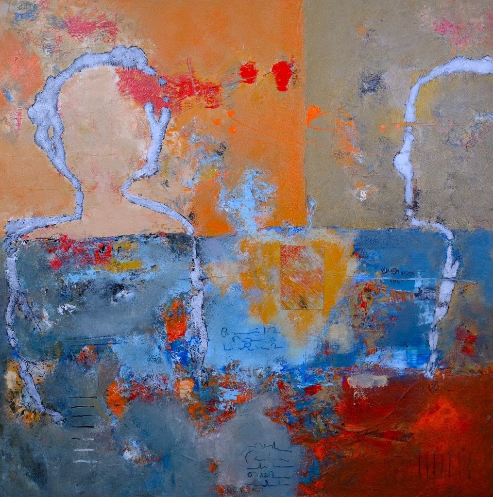 schilderij abstract, Ophalen
