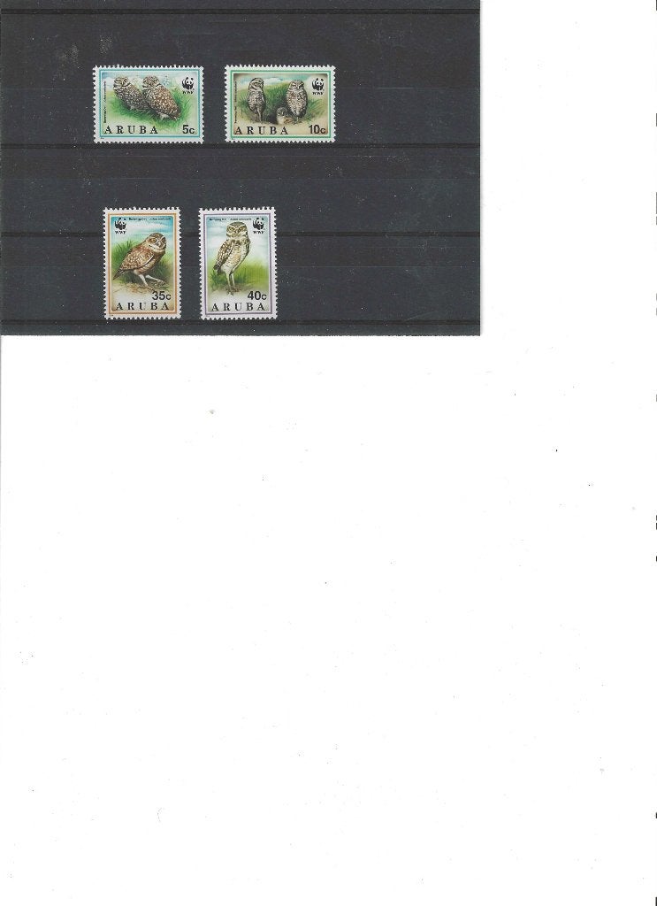 Mi 134-137 Vogels. Aruba. Postfris, Ophalen of Verzenden, Postfris, Dier of Natuur