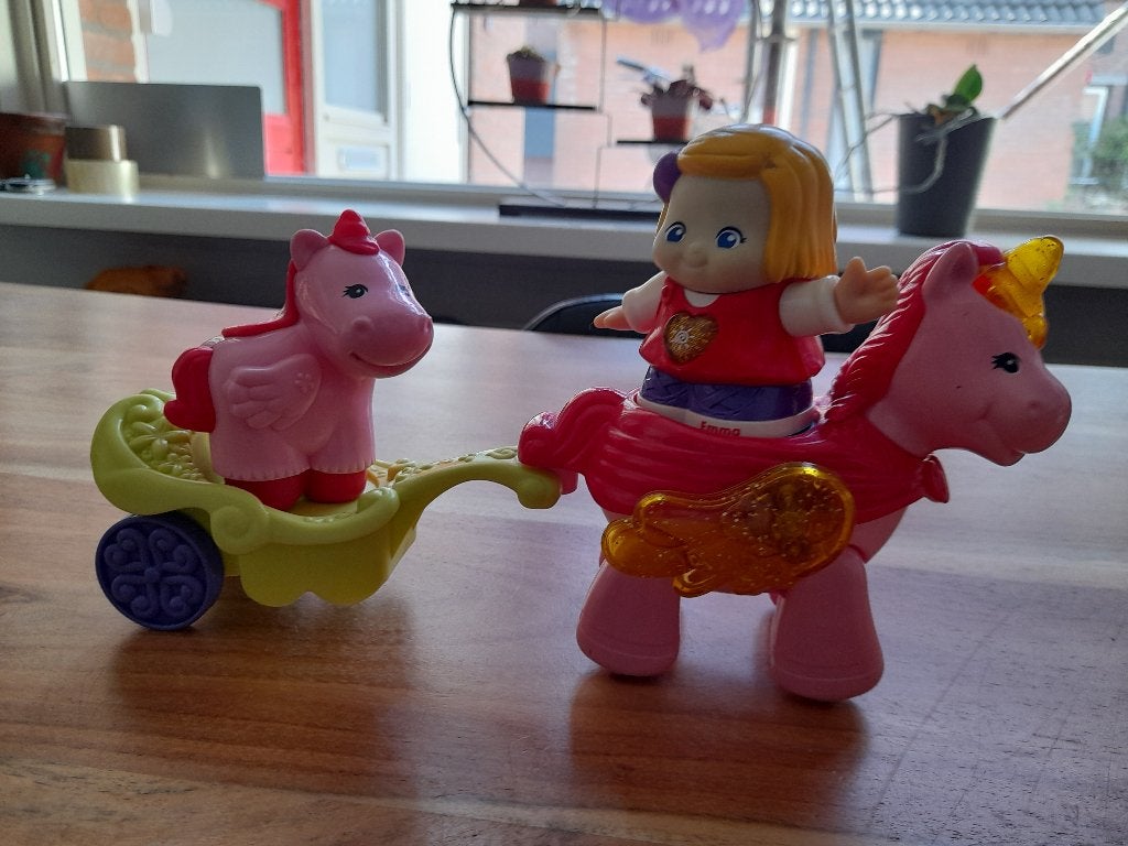 Vtech - Paard en wagentje met Emma, Ophalen of Verzenden, Zo goed als nieuw, 2 tot 4 jaar