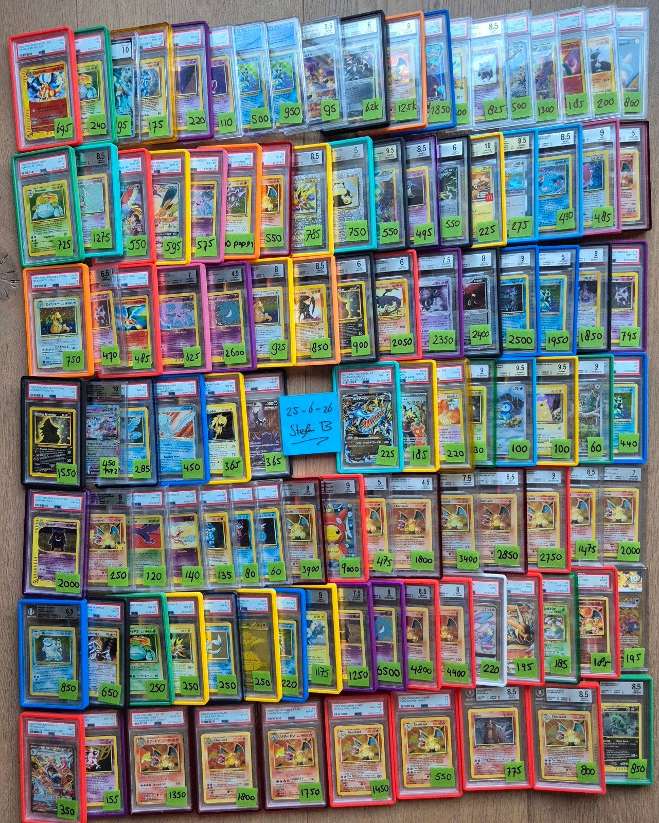 Mega verzameling Pokémon Slabs PSA / BGS., Ophalen of Verzenden, Zo goed als nieuw