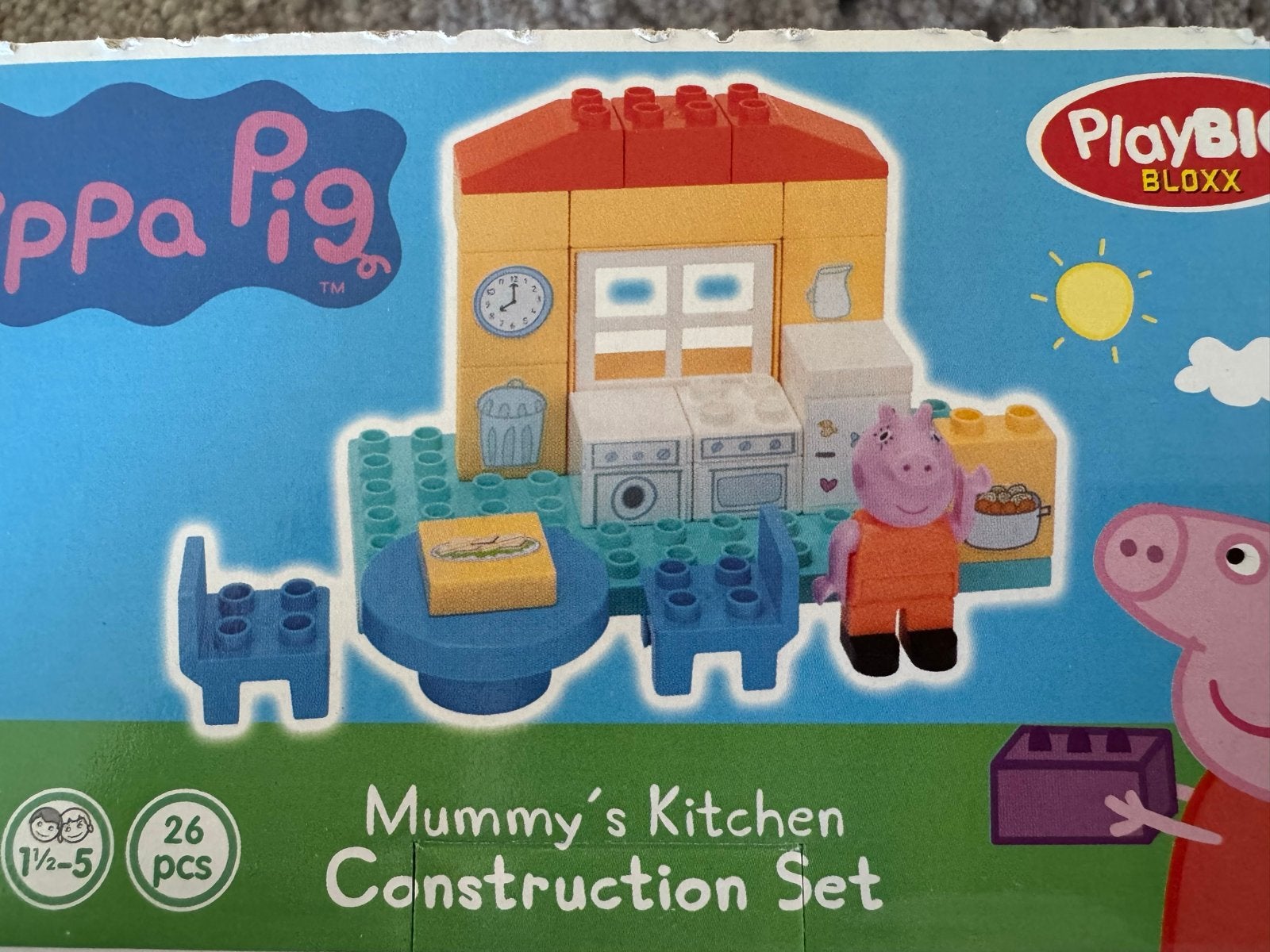 Peppa Pig PlayBIG Bloxx Mummy's Kitchen Bouwset, Ophalen of Verzenden, Zo goed als nieuw, Overige merken
