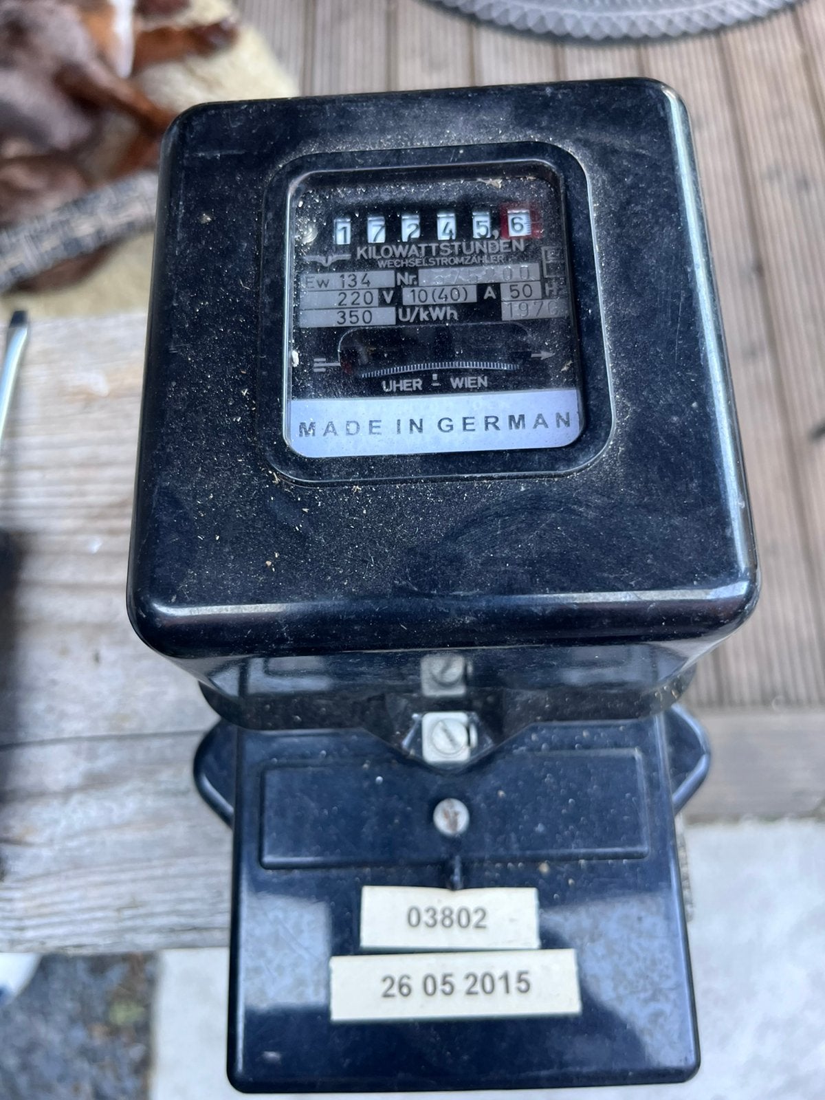 Te koop: kWH stroom meter, Tuin en Terras, Ophalen of Verzenden, Gebruikt, Netvoeding, Minder dan 50 watt