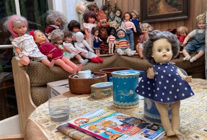Vintage Poppen Collectie - Diverse Typen en Condities, Verzamelen, Poppen, Ophalen of Verzenden, Gebruikt, Pop