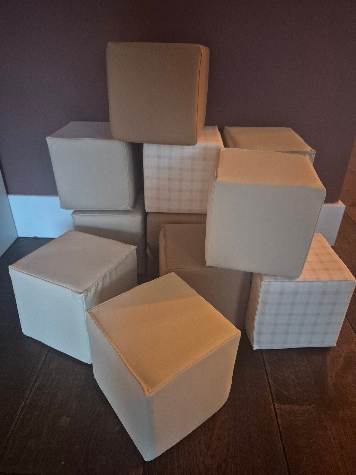 12 Zachte Foam Blokken 15x15x15 cm - Montessori Speelgoed, Kinderen en Baby's, Speelgoed | Babyspeelgoed, Overige typen, Nieuw