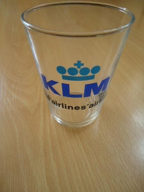 KLM the airlines' airline glas, Ophalen of Verzenden, Zo goed als nieuw, Overige typen