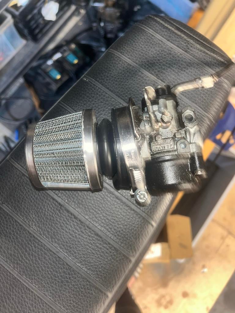 Dellorto 14mm Carburateur voor Tomos + Powerfilter, Ophalen of Verzenden, Gebruikt, Carburateur