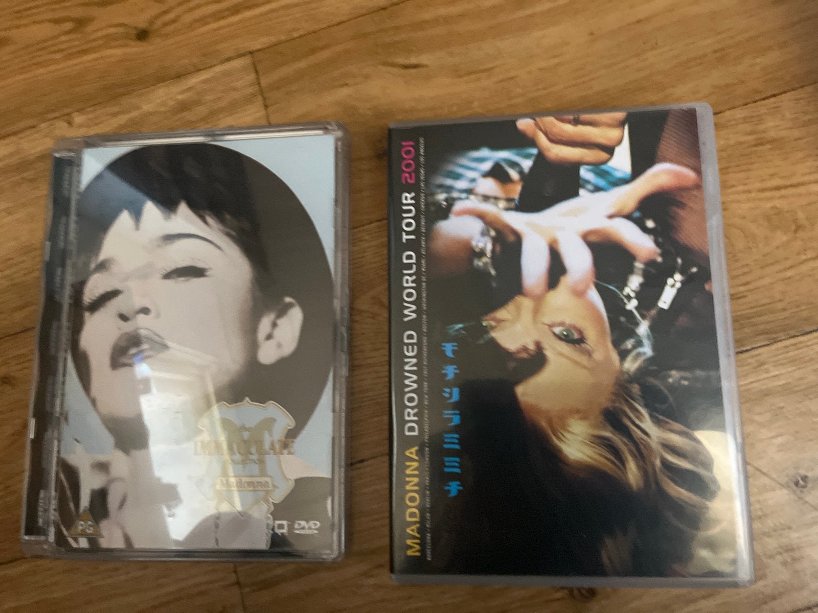 Madonna DVD's: The Immaculate Collection & Drowned World Tou, Alle leeftijden, Ophalen of Verzenden, Concert, Inclusief doosje