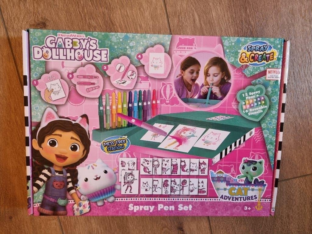 Blaaspennen set kleuren gabby's dollhouse nieuw in doos, Ophalen of Verzenden, Nieuw
