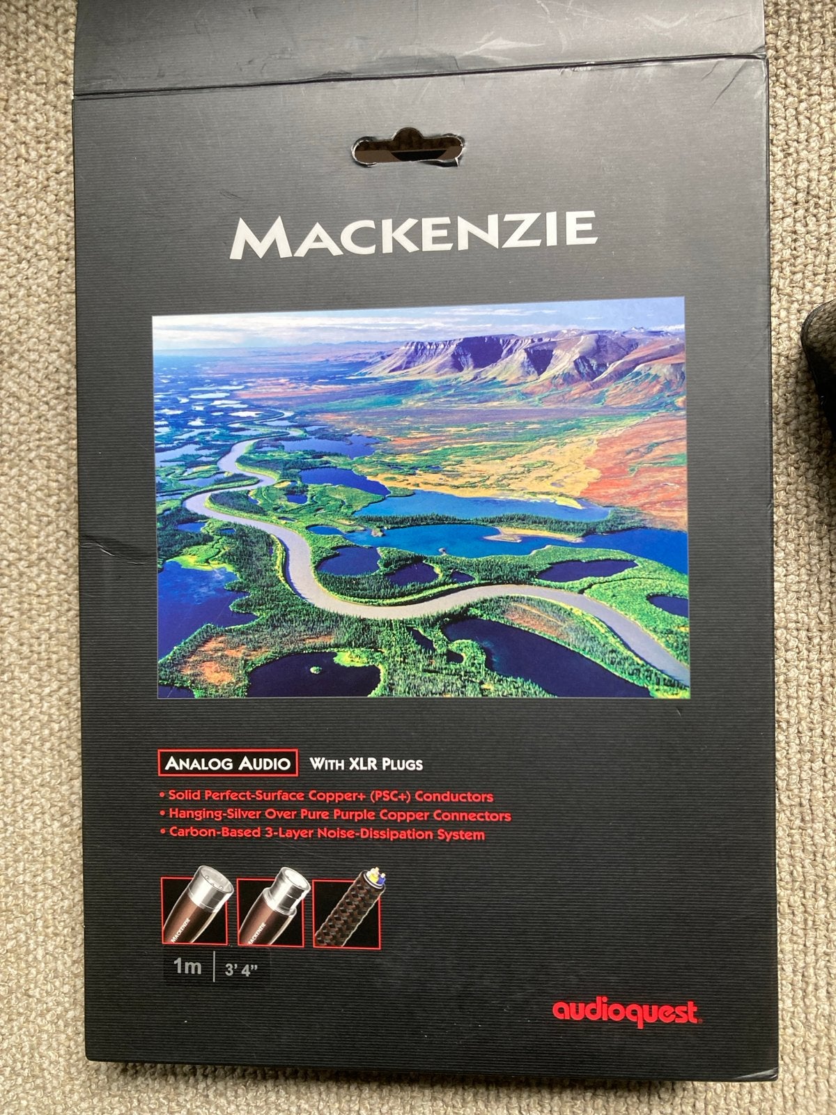 AudioQuest Mackenzie XLR-kabel 1m - Analoge audiokabel, Ophalen of Verzenden, Zo goed als nieuw, Minder dan 2 meter, Interlink-kabel