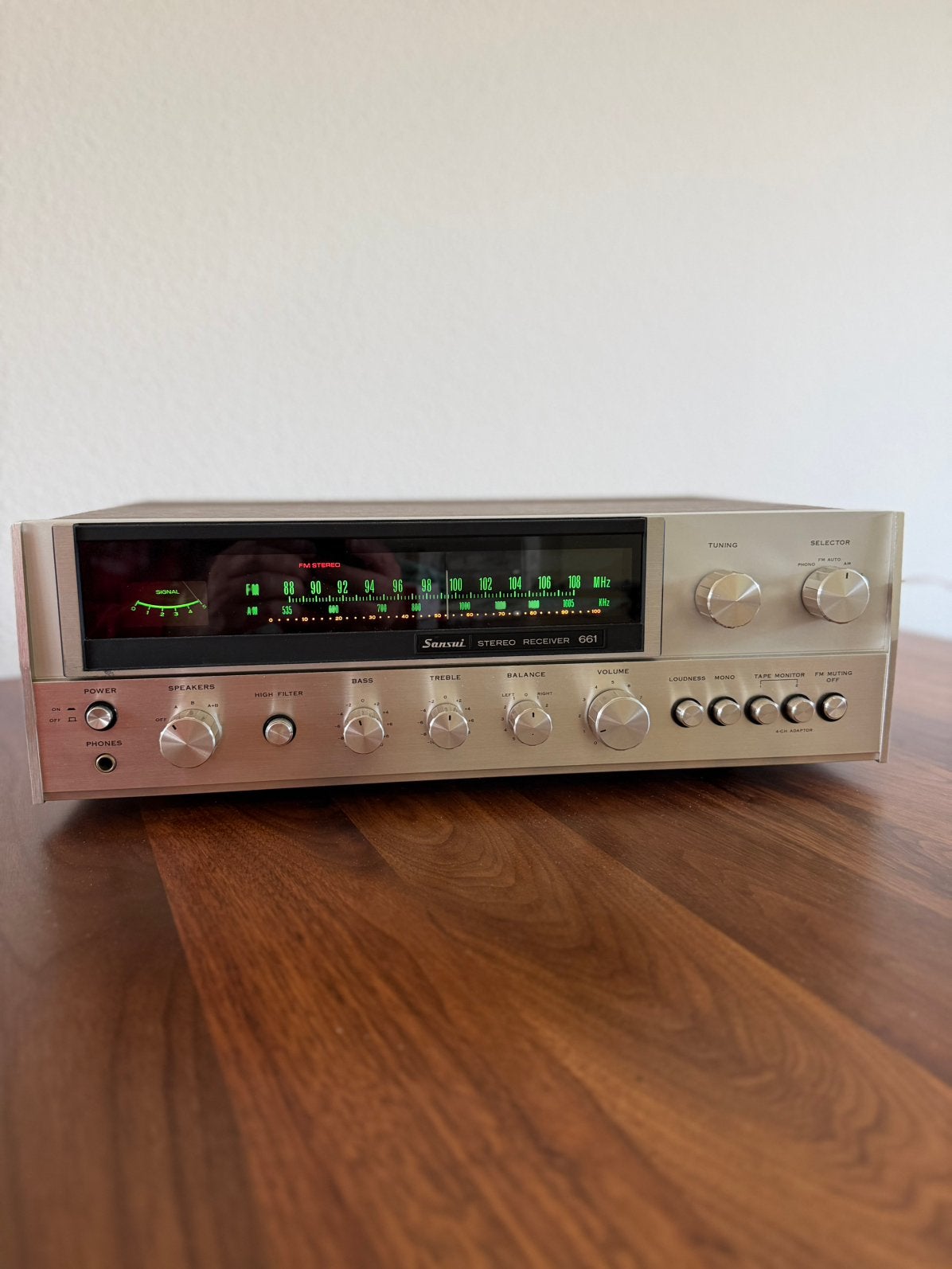 Sansui 661 Vintage Stereo Receiver, Gebruikt, Ophalen, Overige merken, Minder dan 60 watt