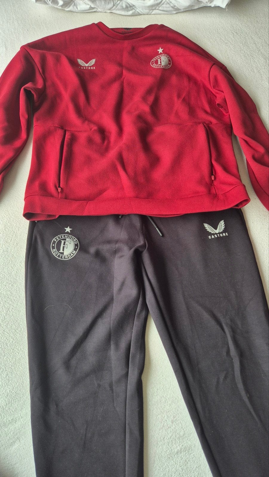 Feyenoord travelpak, Ophalen of Verzenden, Zo goed als nieuw, Blauw, Voetbal