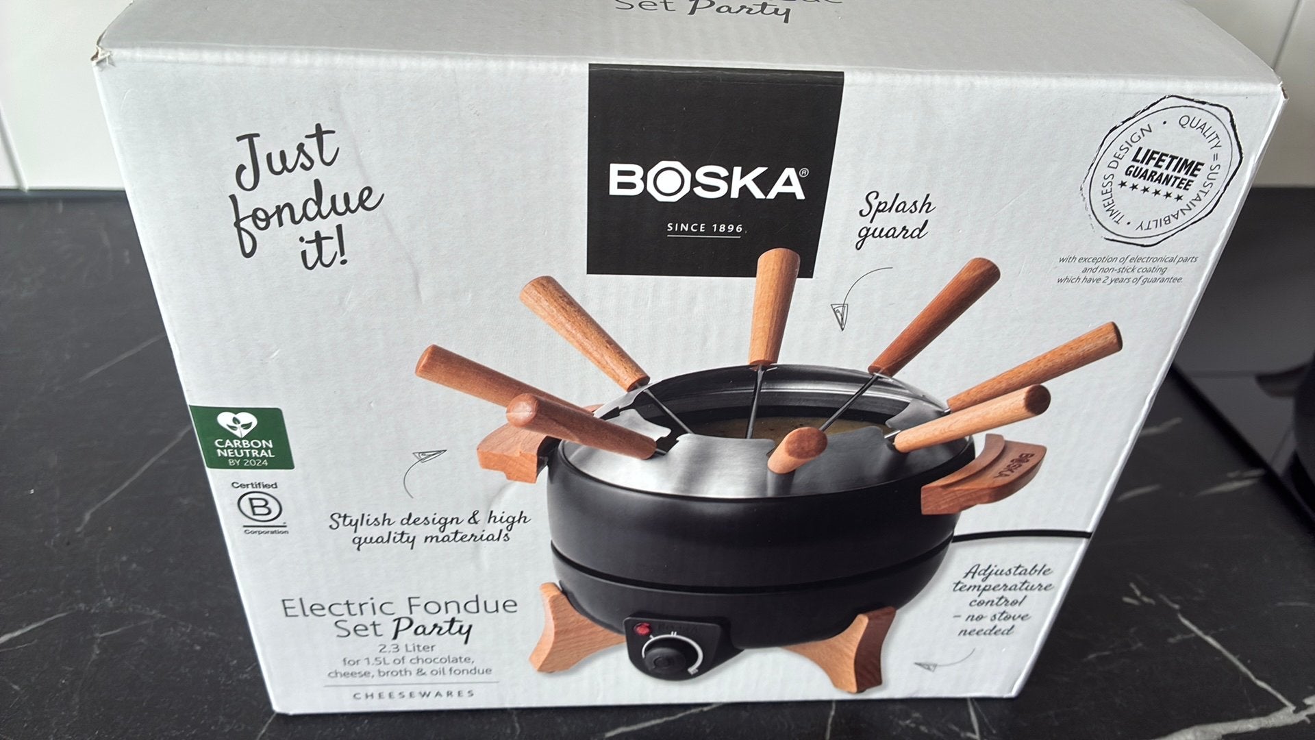 Boska Elektrische Fondueset Party 2,3L, Ophalen of Verzenden, Nieuw, Elektrisch, Fondueset
