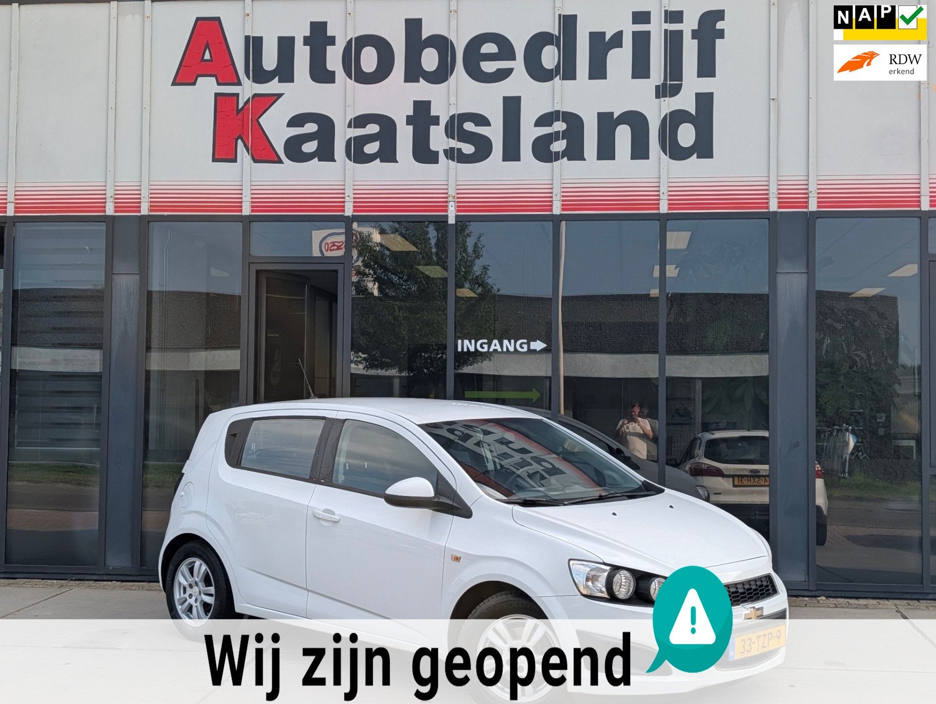 Chevrolet Aveo 1.3D LT Airco - Electr Ramen -, Euro 5, Gebruikt, Wit, Origineel Nederlands