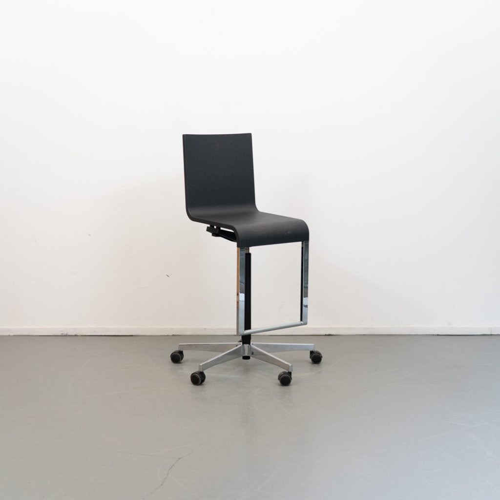 Vitra .04 Bureaustoel Zwart Kunststof - Chroom, Niet ingevuld, Zo goed als nieuw, Niet ingevuld, Niet ingevuld