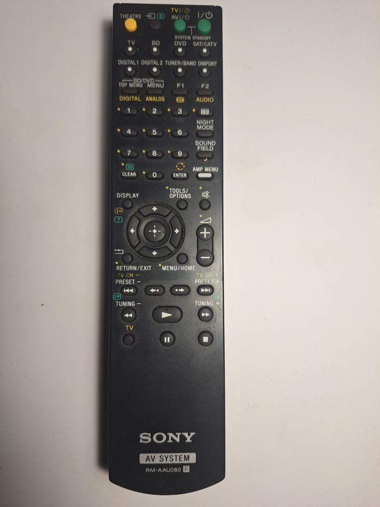 Sony AV Systeem Afstandsbediening RM-AAU060, Audio, Tv en Foto, Afstandsbedieningen, Gebruikt, Origineel, Receiver of Versterker