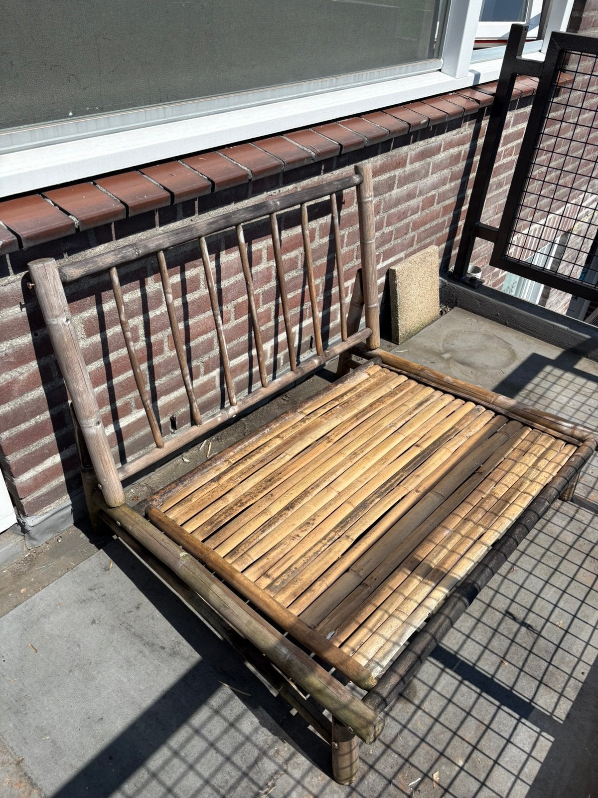 Balkon bankje GRATIS OPHALEN!, Tuin en Terras, Ophalen, Zo goed als nieuw, Hout
