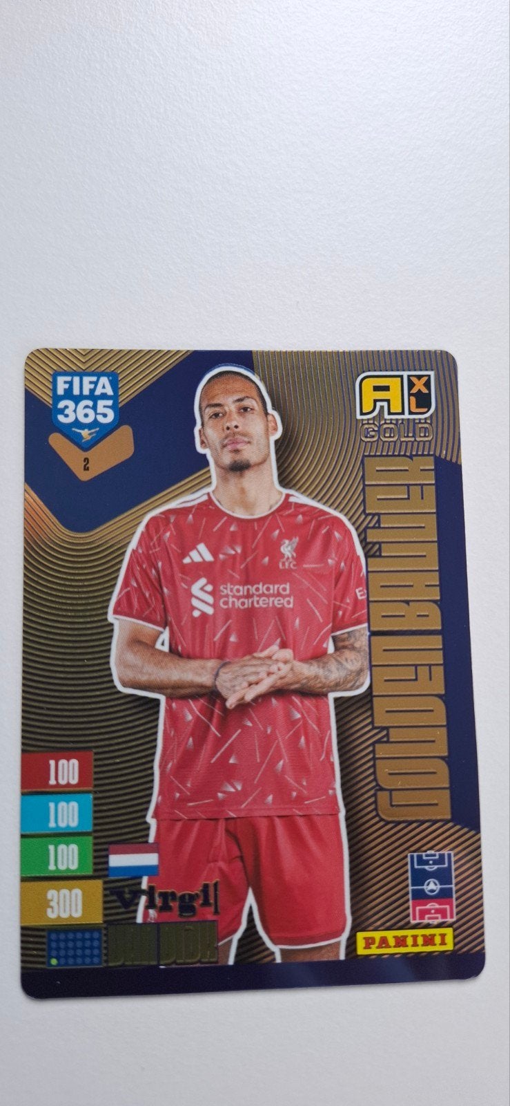 Panini fifa Adrenalyn 2027 Golden Baller, Ophalen of Verzenden, Zo goed als nieuw, Buitenlandse clubs, Spelerskaart
