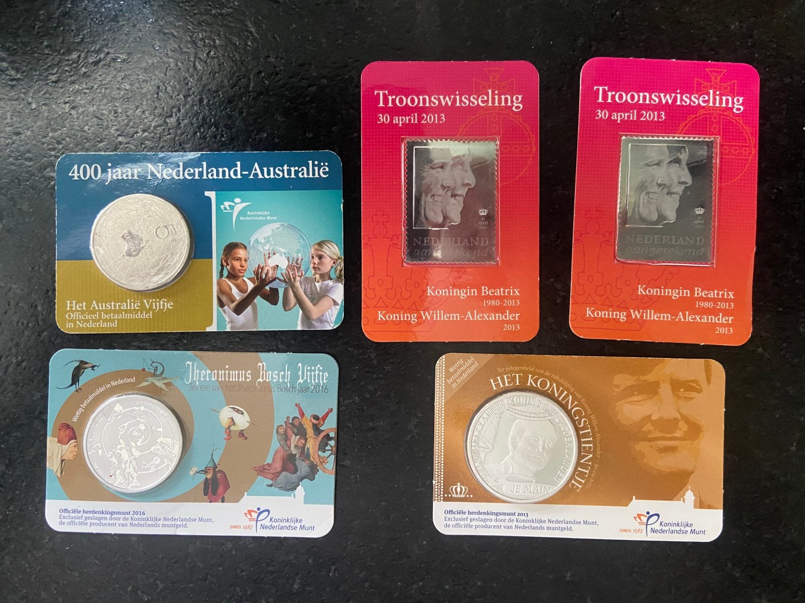 Te koop zwaar verzilverd postzels en munten, Ophalen of Verzenden, Overige landen, 2 euro