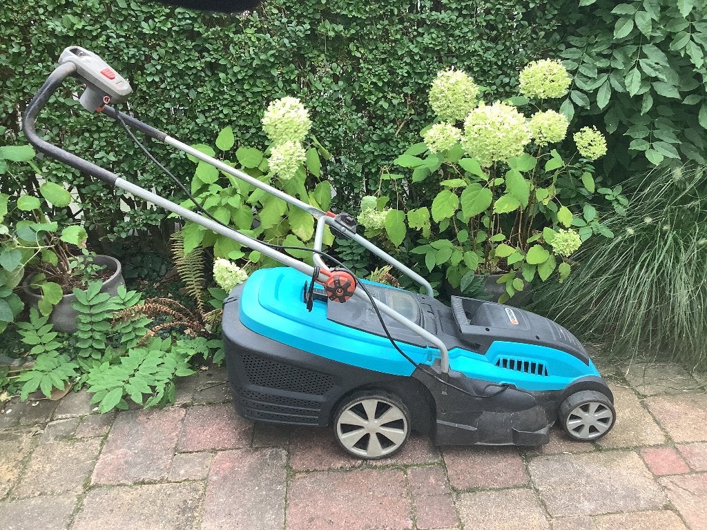 Elektrische grasmaaier, Gardena., Ophalen, Gebruikt