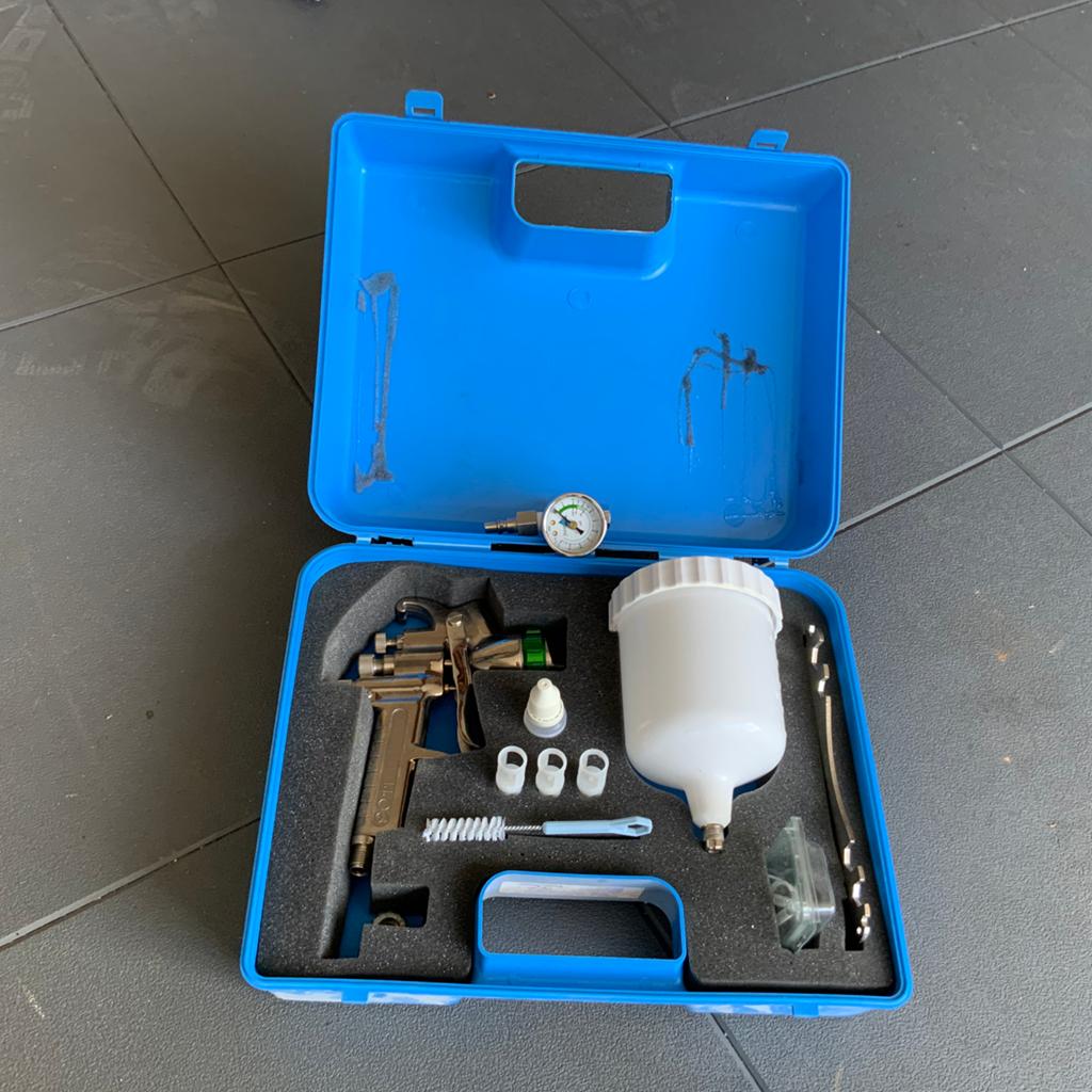 Nieuwe Verfspuitset - AsturoMec HVLP Spuitpistool, Ophalen of Verzenden, Nieuw, Verfspuit of Verfpomp