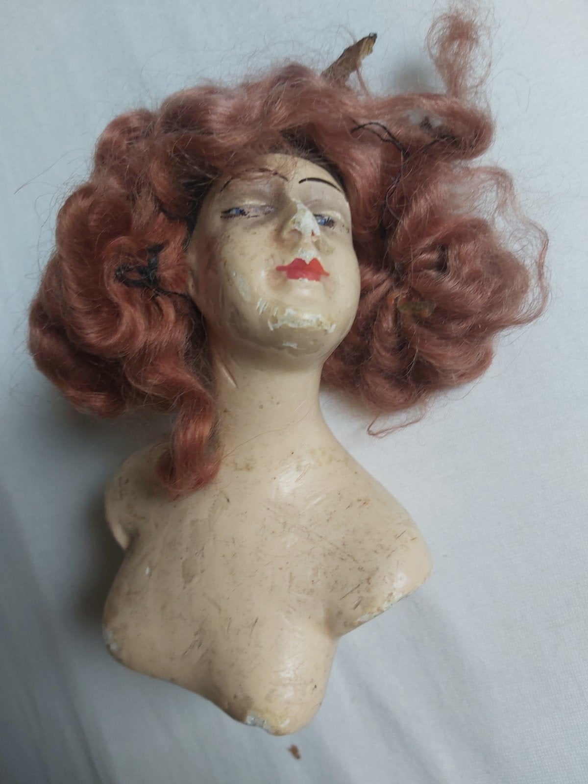 poppen kop hoofd buste, Antiek en Kunst, Ophalen of Verzenden