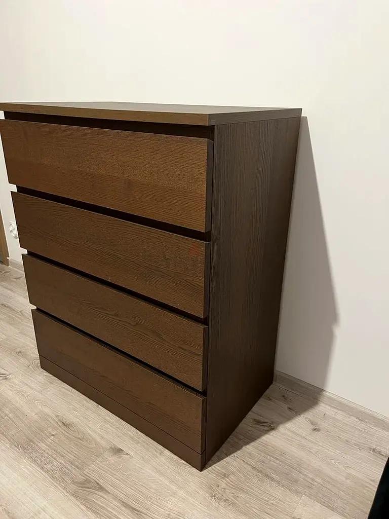 Ikea Malm donkerbruin, Gebruikt, Minder dan 100 cm, 25 tot 50 cm, 50 tot 100 cm