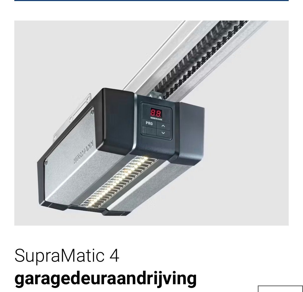 Hörmann SupraMatic-E serie 4 garagedeuraandrijving met 2 han, Ophalen, Gebruikt, Garagedeur, 120 cm of meer