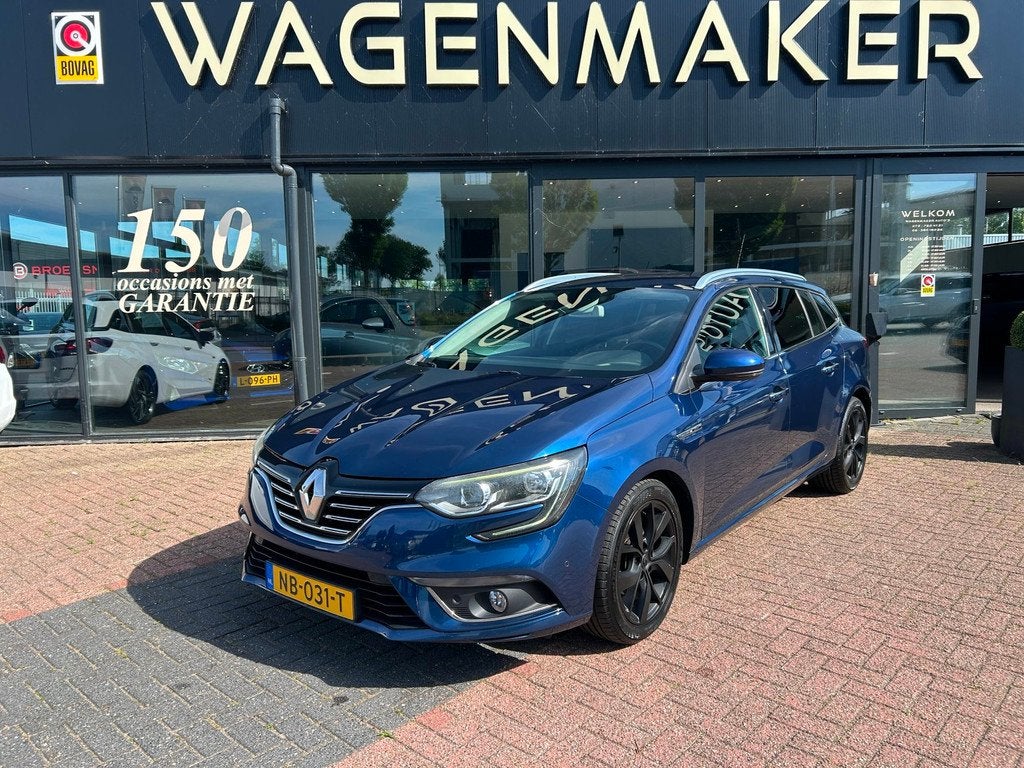 Renault Mégane Estate 1.2 TCe Bose Clima|Cruise|NAVI|Camera, Voorwielaandrijving, Gebruikt, 4 cilinders, Blauw