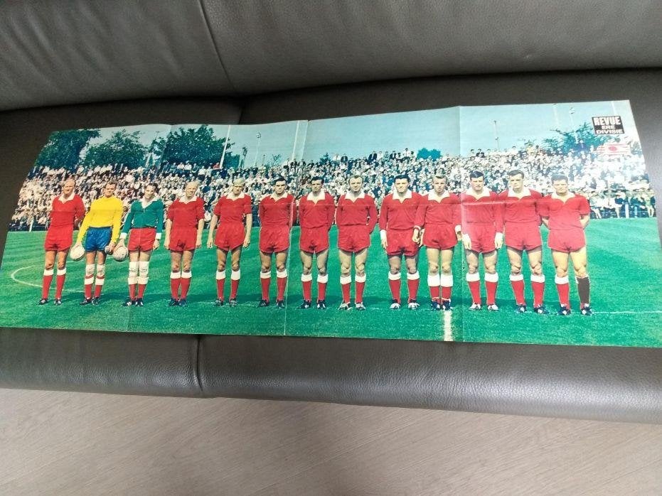 Hele grote uitklapfoto van PSV jaren 50, Verzamelen, Ophalen of Verzenden, Gebruikt, PSV, Poster, Plaatje of Sticker