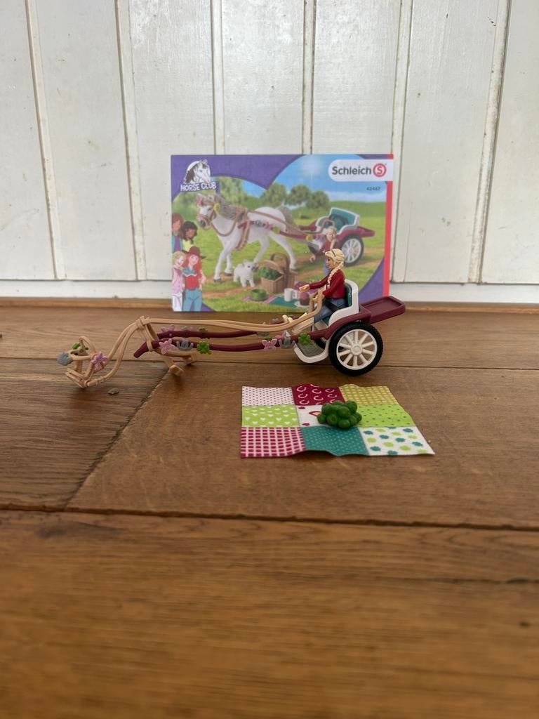 Schleich Pony kar, Ophalen of Verzenden, Zo goed als nieuw, Duplo