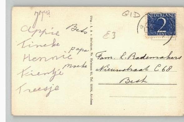 Ede 2 kaarten openluchttheater, Verzenden, 1940 tot 1960, Gelopen, Gelderland