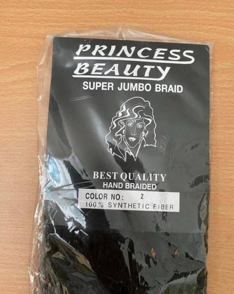 Princess Beauty Super Jumbo Braid - kleur 2, Sieraden, Tassen en Uiterlijk, Uiterlijk | Haarverzorging, Ophalen of Verzenden, Nieuw