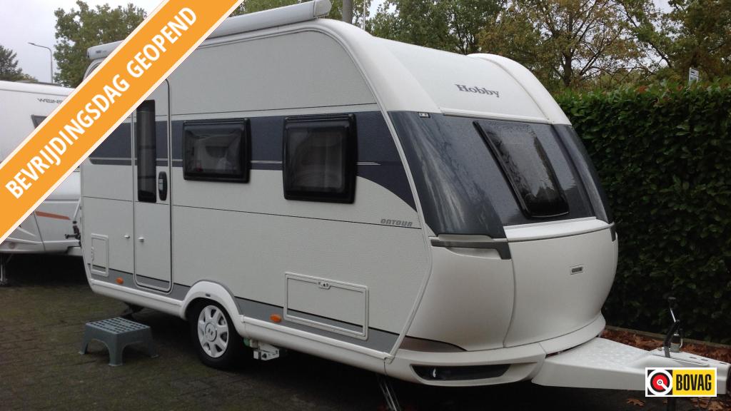 Hobby On Tour 390 SF met Mover & Thule luifel, Hobby, Treinzit, 750 - 1000 kg, Schokbreker