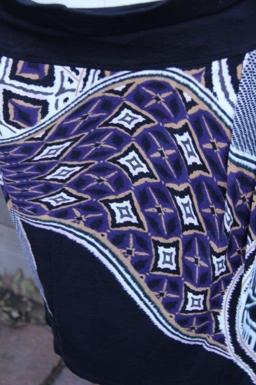 Rok zwart/ paars/ creme Marccain mt N5(L/42) vaste prijs, Zwart, Maat 42/44 (L), Ophalen of Verzenden, Zo goed als nieuw