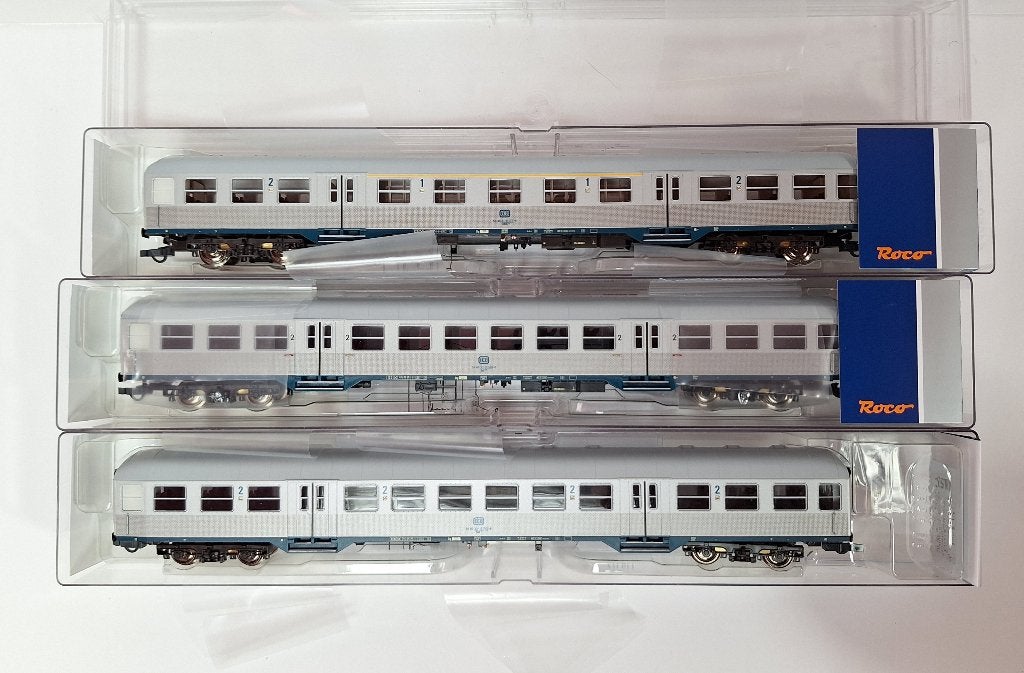 Roco DB rijtuigen Zilverlingen, Gelijkstroom, Wagon, Ophalen of Verzenden, Roco