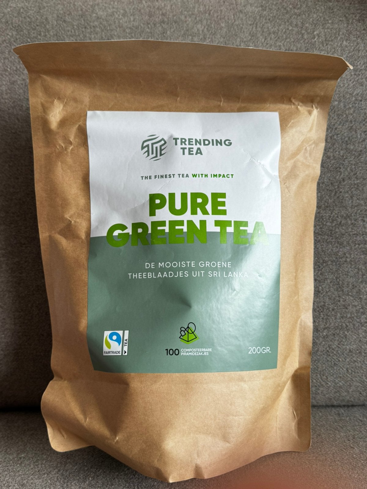 Trending tea pure green tea 100 zakjes, Ophalen of Verzenden