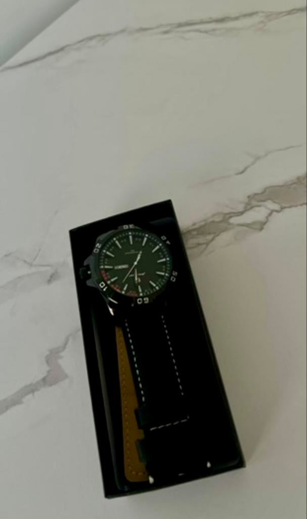 Herenhorloge POEDAGAR 895 Zwart Wit - Quartz, Waterbestendig, Sieraden, Tassen en Uiterlijk, Horloges | Heren, Nieuw, Polshorloge