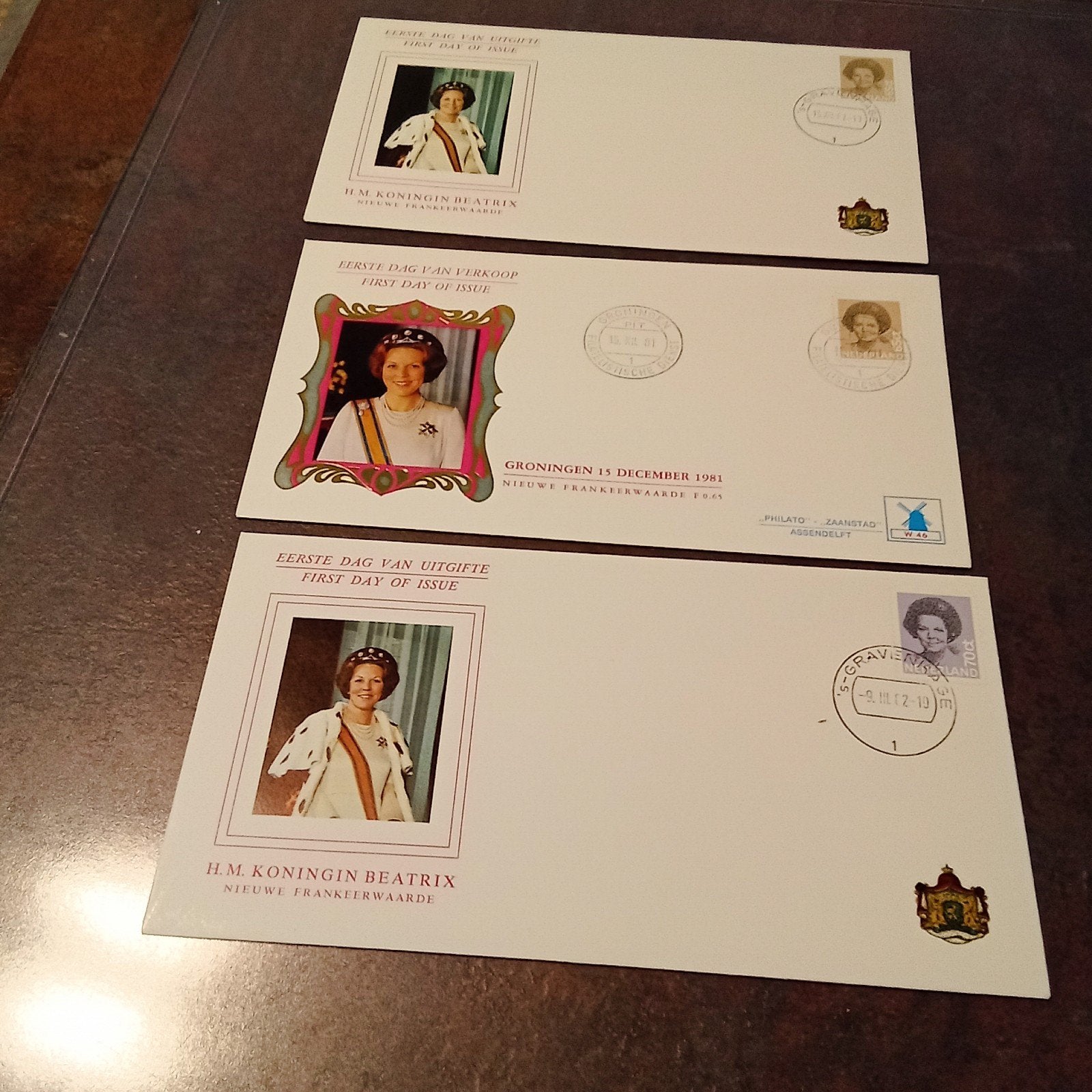 Nederlands Koningshuis FDC Juliana, Beatrix Postzegels, Verzamelen, Ophalen of Verzenden, Nieuw, Nederland, Kaart, Foto of Prent