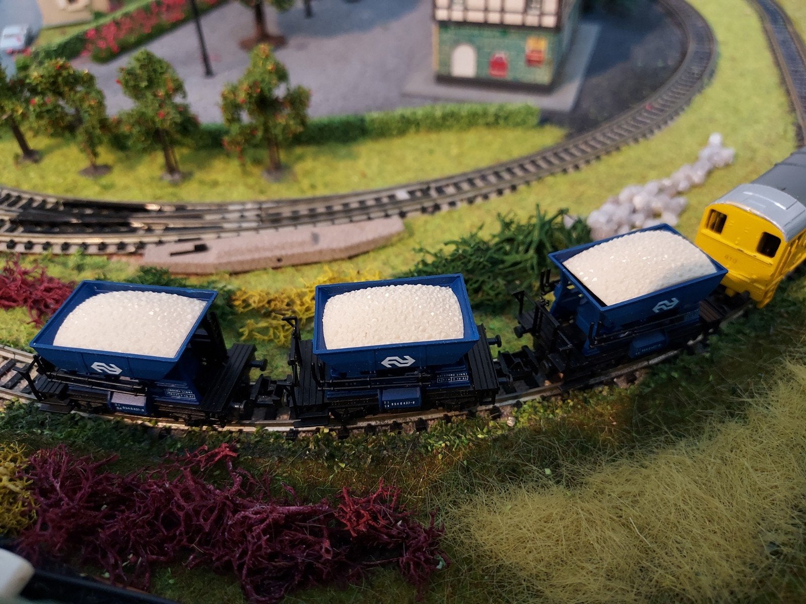 Ibertren NS grindwagons N-spoor (3x) in originele verpakking, Overige merken, Gebruikt, Gelijkstroom, Wagon