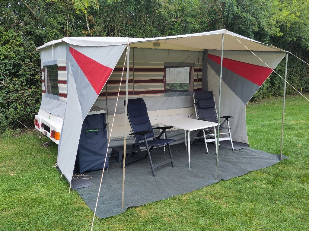 Paradiso Gran Beach, 1993, compleet, alles werkt, Caravans en Kamperen, Meerkleurig, Tot en met 3, Aanwezig, Ophalen