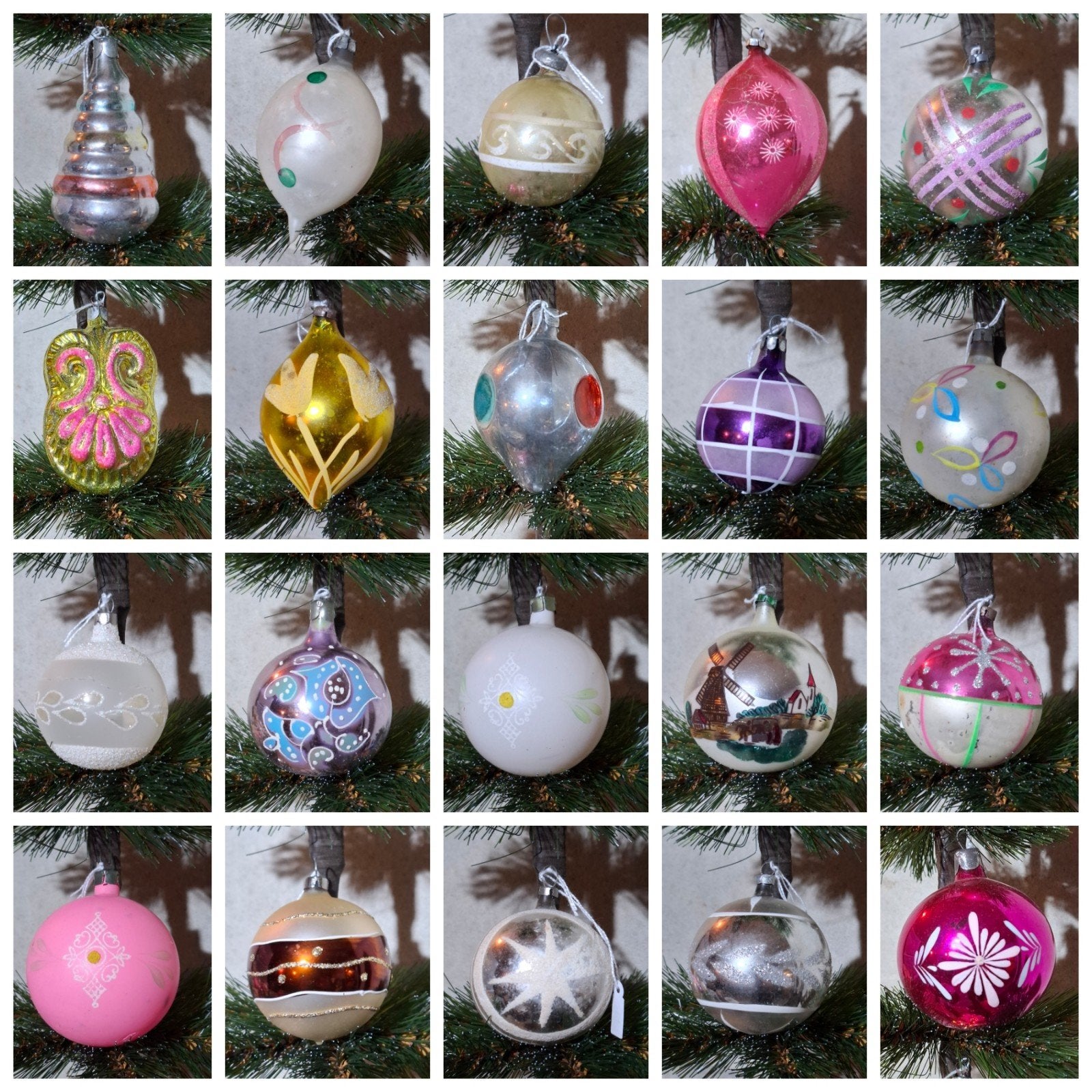 oude antiek en vintage kerstballen molen, Diversen, Ophalen of Verzenden, N, T, V